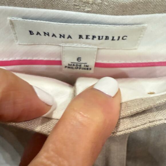 Banana Republic Tan Mini Pencil Skirt Sz 6 - Picture 5 of 12